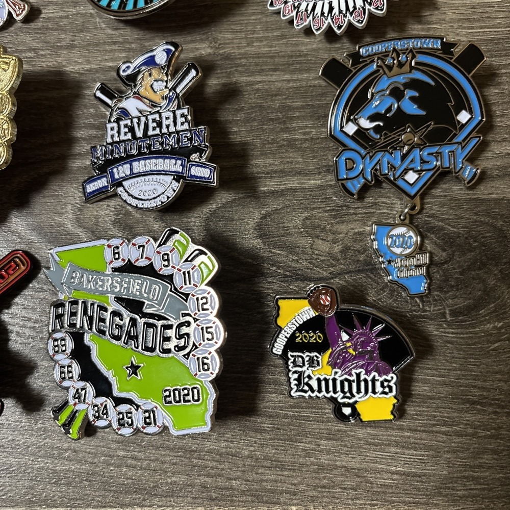 Cooperstown 2020 Baseball Collectors Pins Lot #1 12 Pieces - Picture 4 of 5
